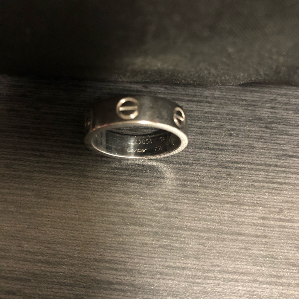 Authentic Cartier love ring (thick band) size 54